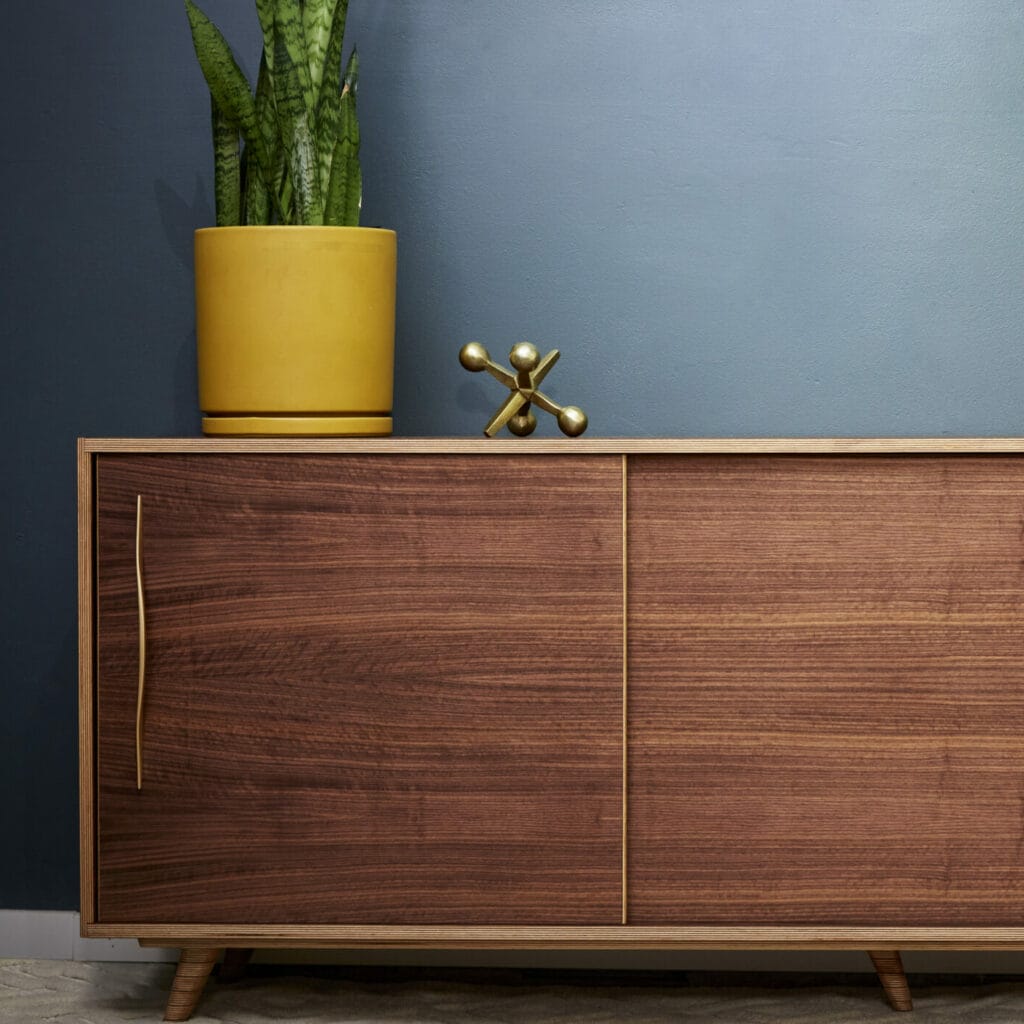 Hossle Woodworks Mid-Century Modern Sideboard in walnut