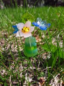 Green mist fairy vase