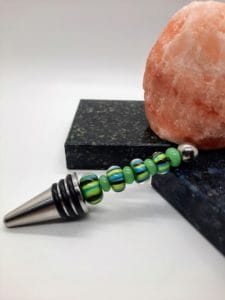 Forest stripes with jade bottle stopper