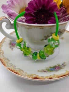 Lemon lime stretchy bracelet