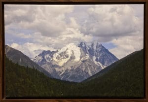 Mountain above forest