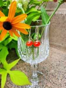 Orangeade - dangle earrings