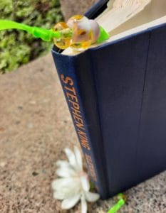Pink amber ale bookmark