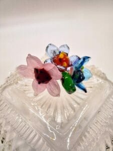 Pink and blues fairy flower bouquet