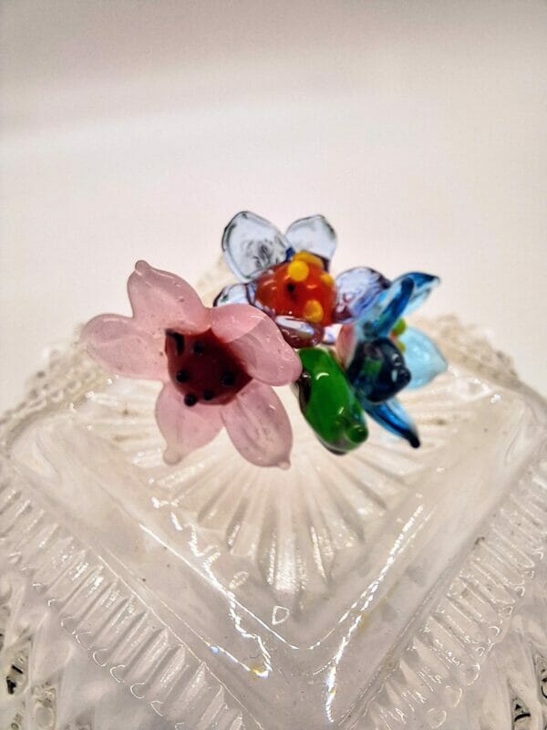 Pink and blues fairy flower bouquet