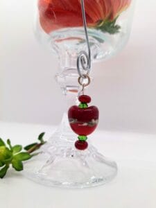 Red heart with green and red accents