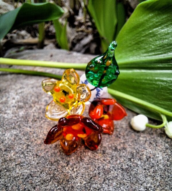 Topaz, amber, and orange fairy bouquet